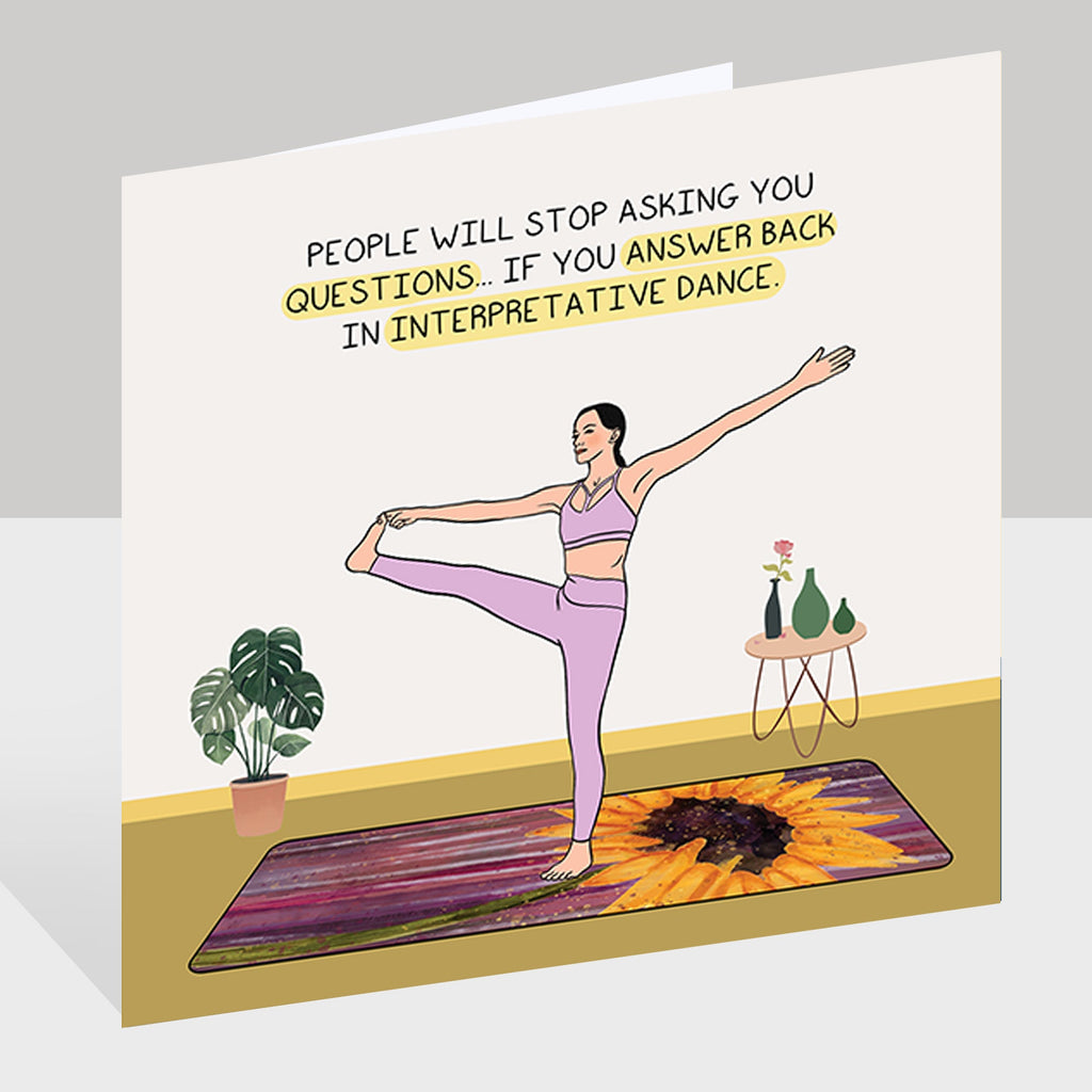 Interpretive dance Doodle Card