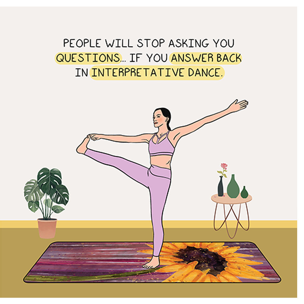 Interpretive dance Doodle Card