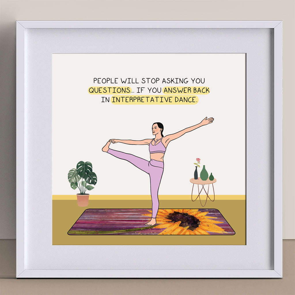 Interpretive dance Doodle Card