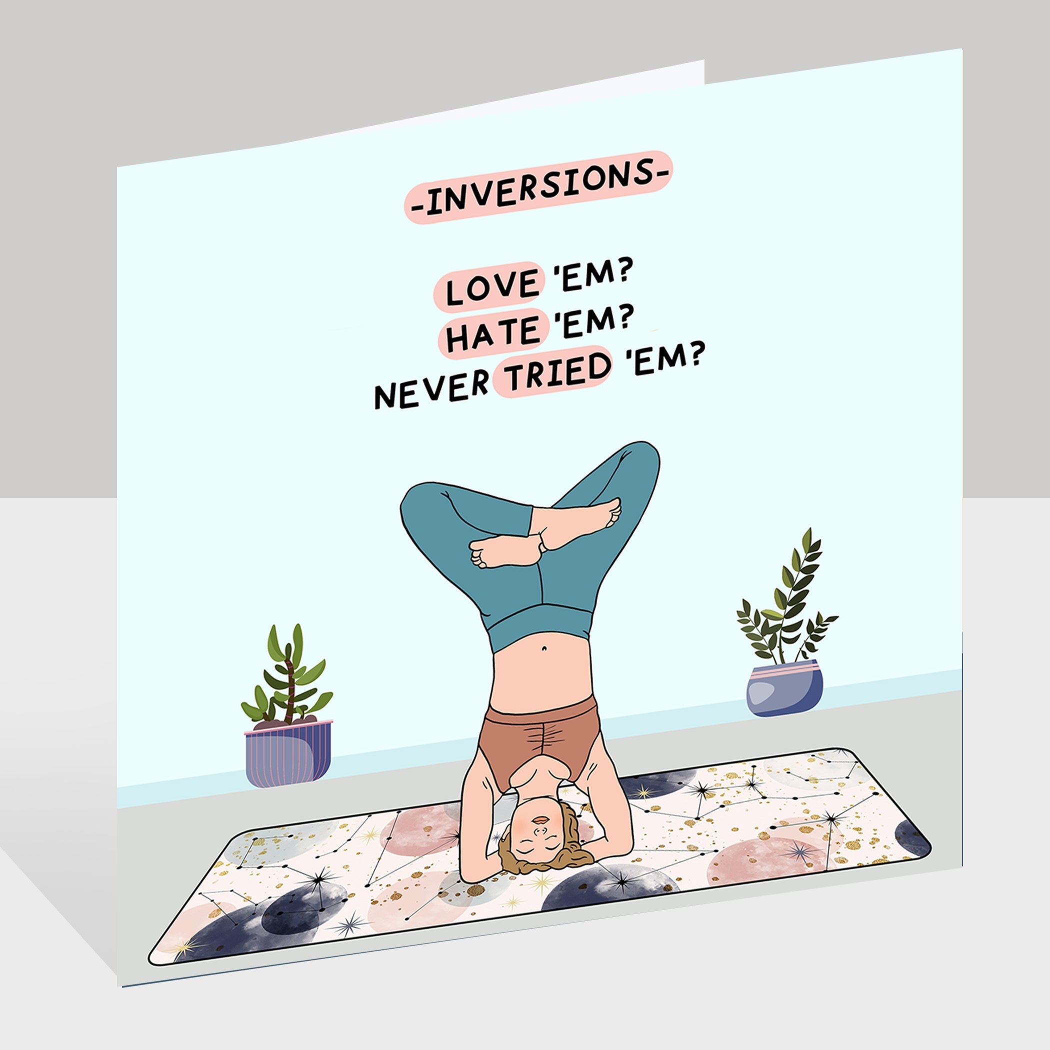 Inversions Doodle Card