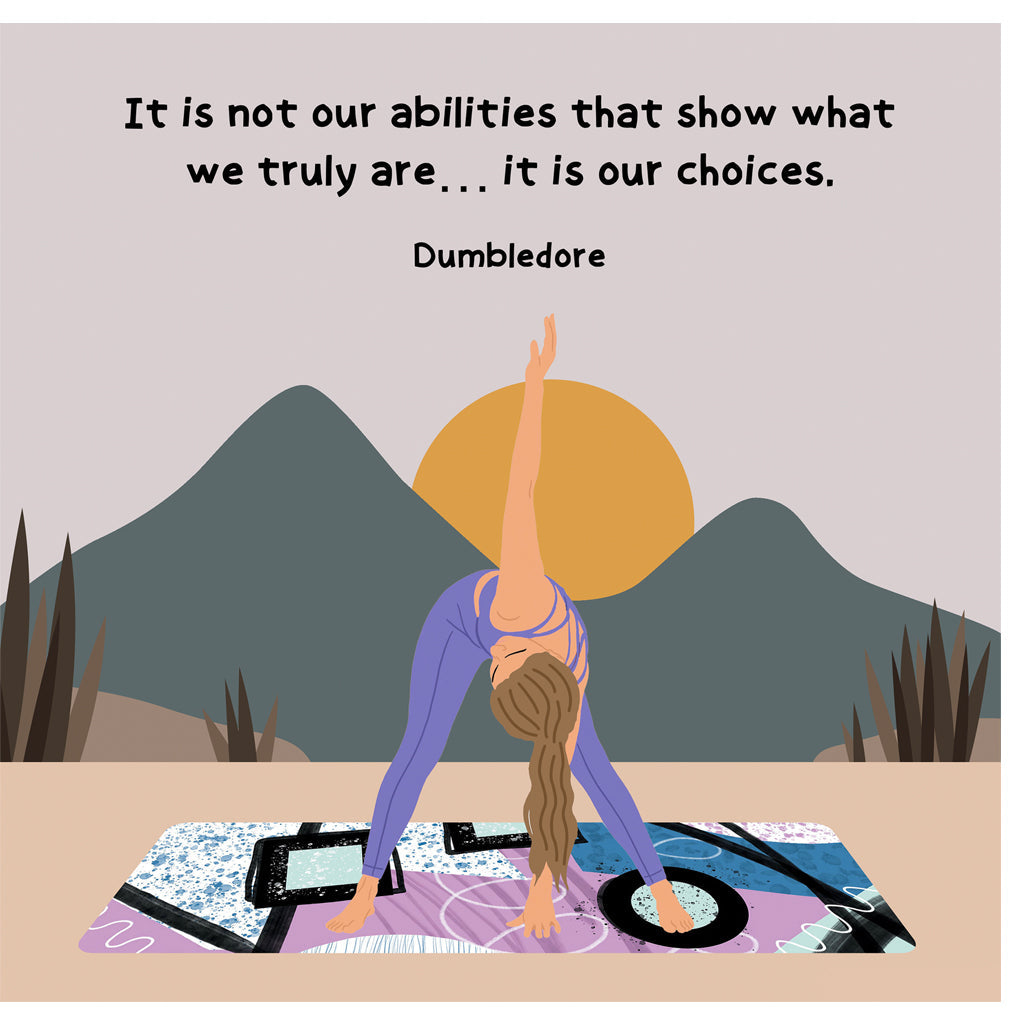 It Is Our Choices Hurt Doodle Card