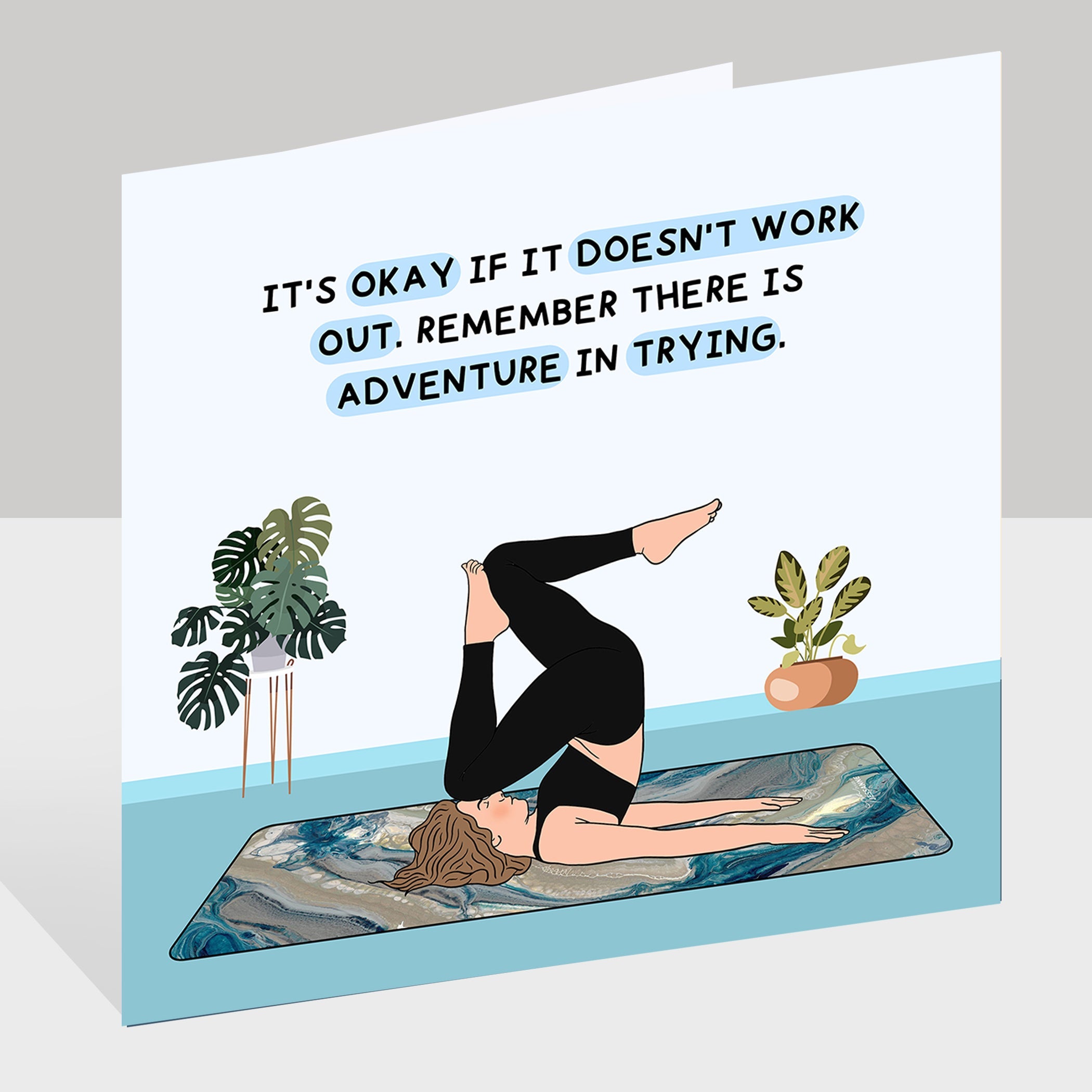 It's Okay If It Doesn't Work Out Doodle Card