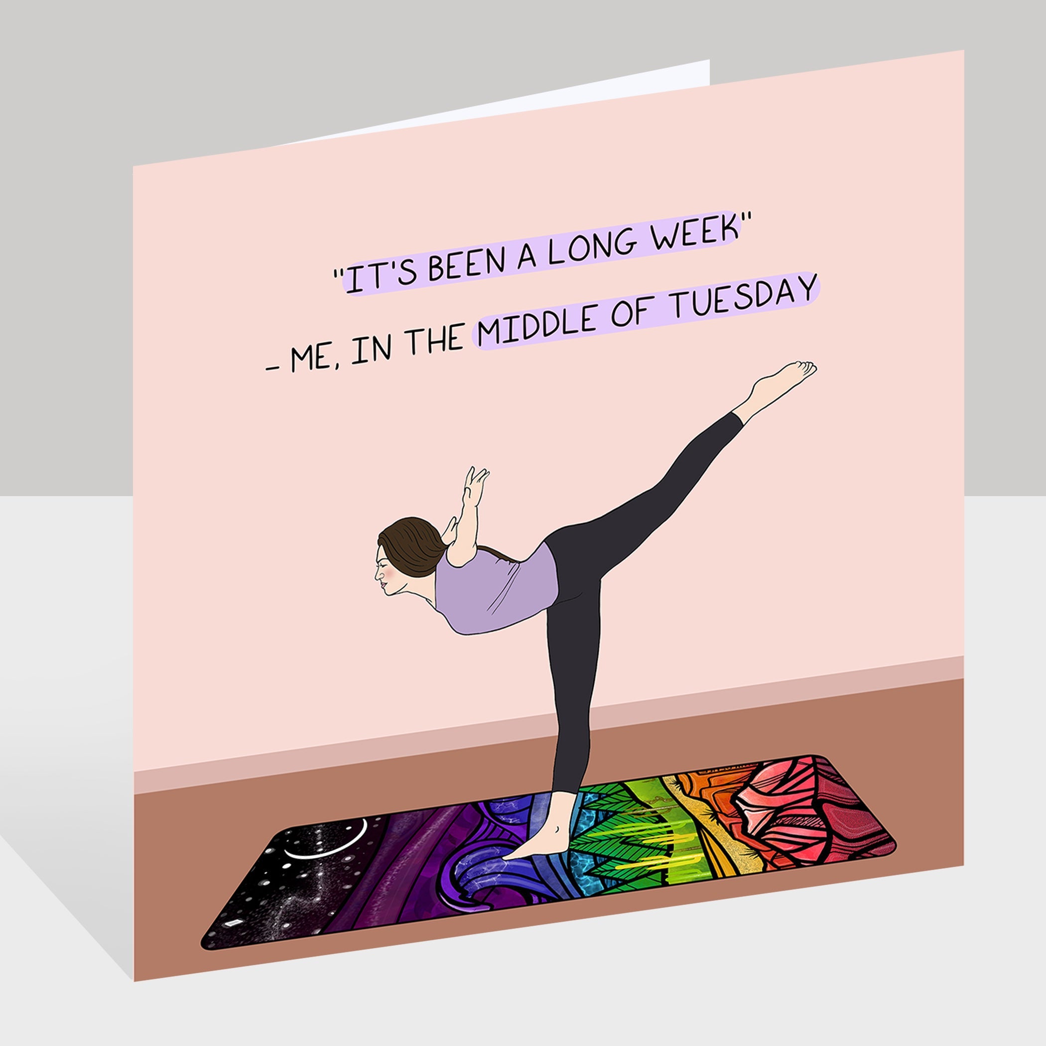 It's Been A Long Week Doodle Card