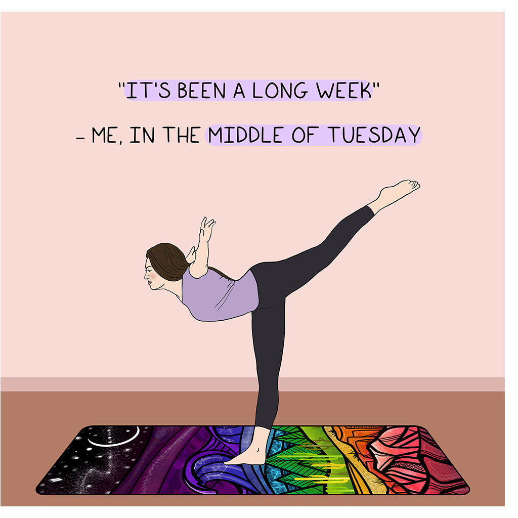 It's Been A Long Week Doodle Card