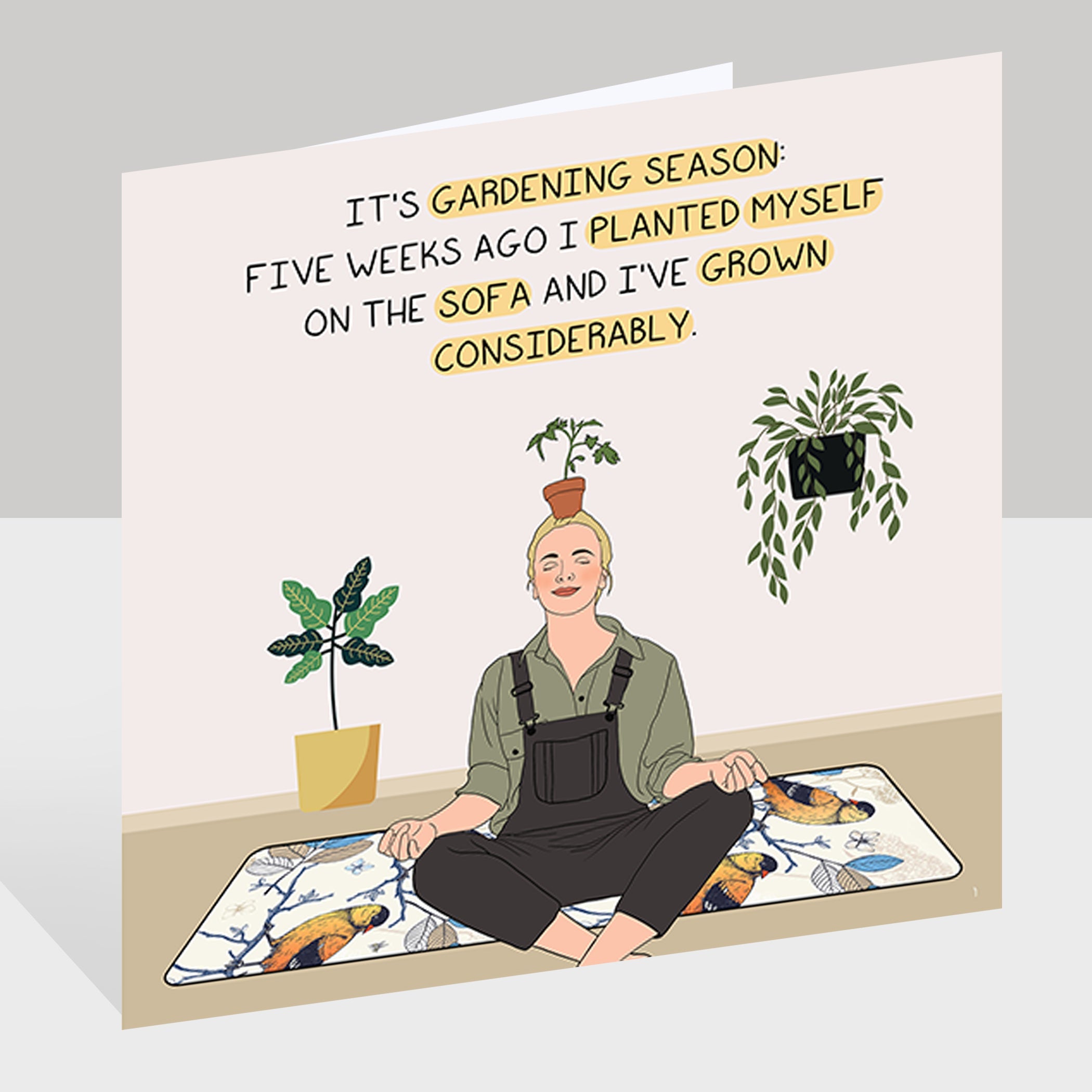 It's gardening season Doodle Card