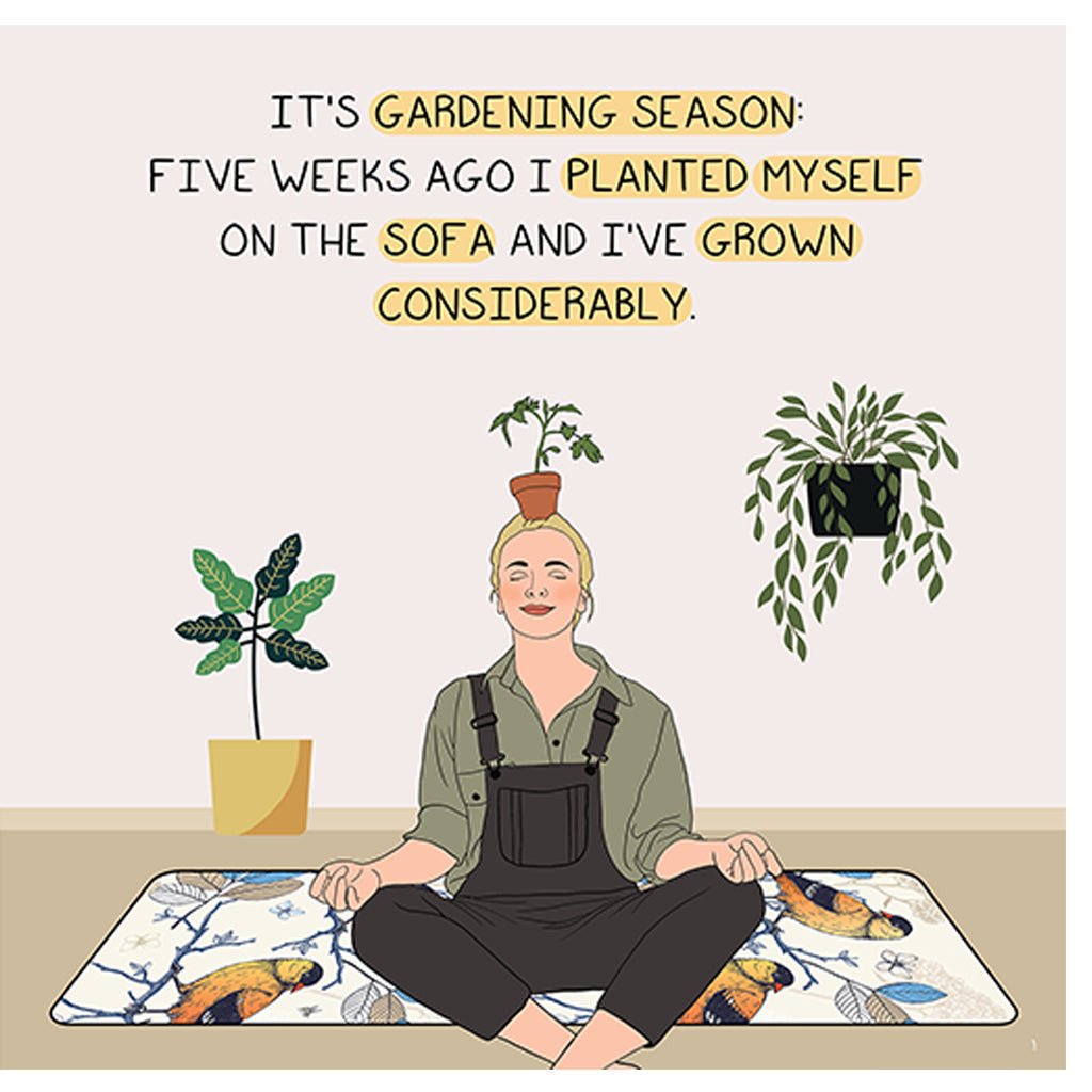 It's gardening season Doodle Card