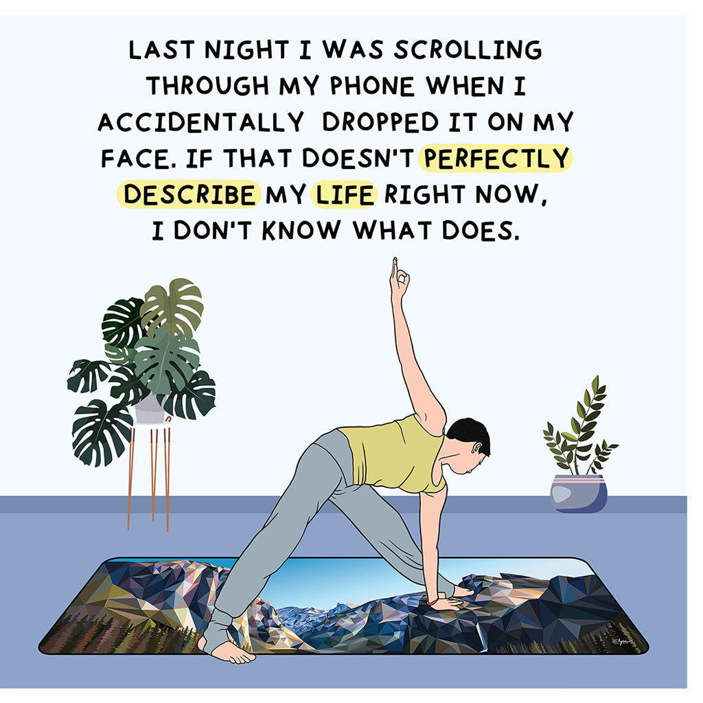 I Was Scrolling Through My Phone Doodle Card