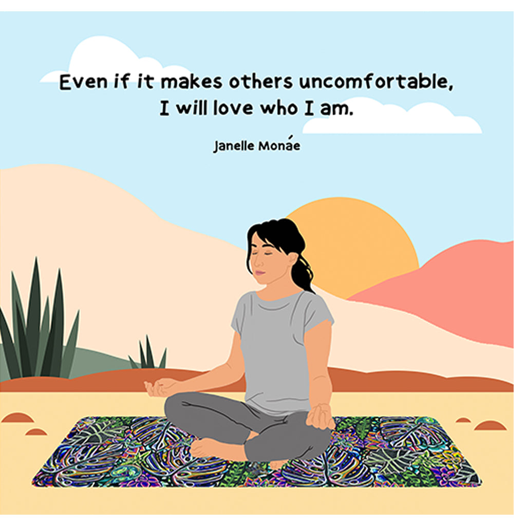 I Will Love Who I Am Doodle Card