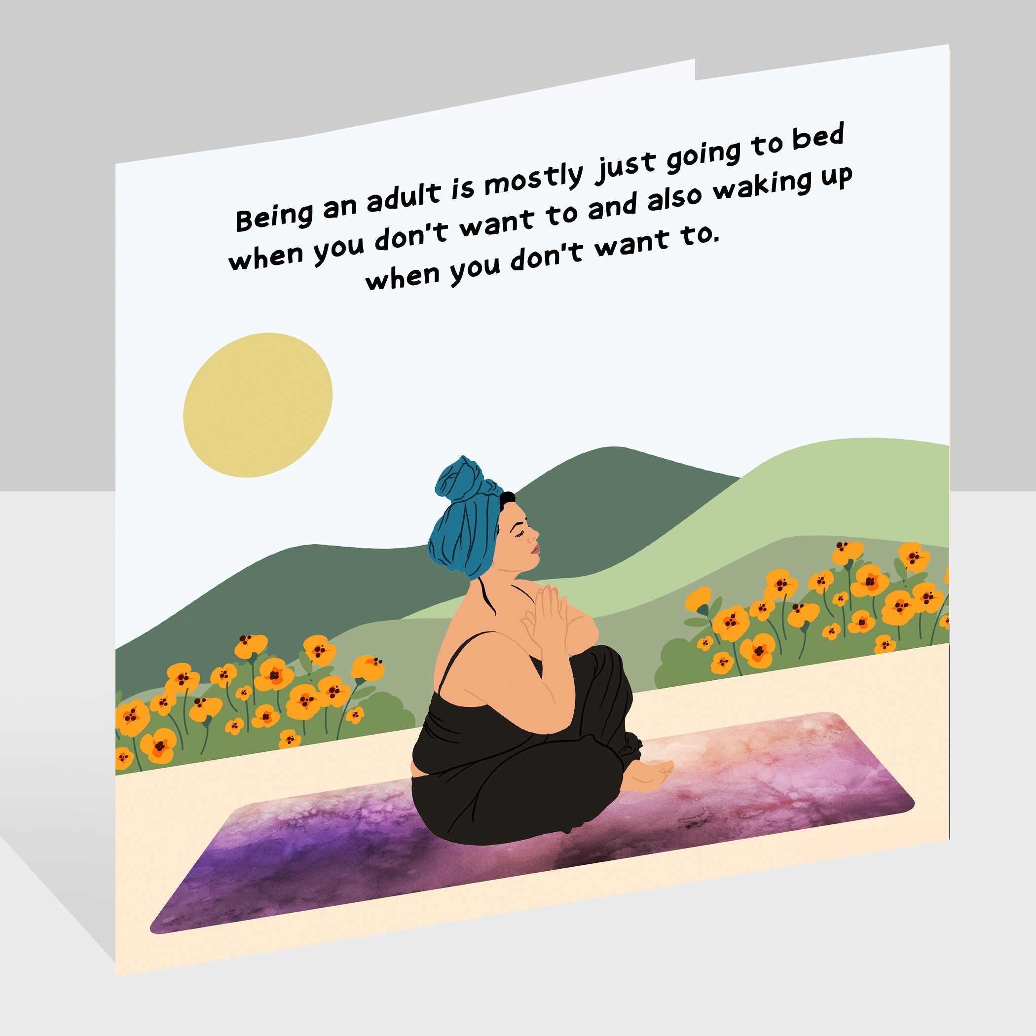 Just Going To Bed Doodle Card