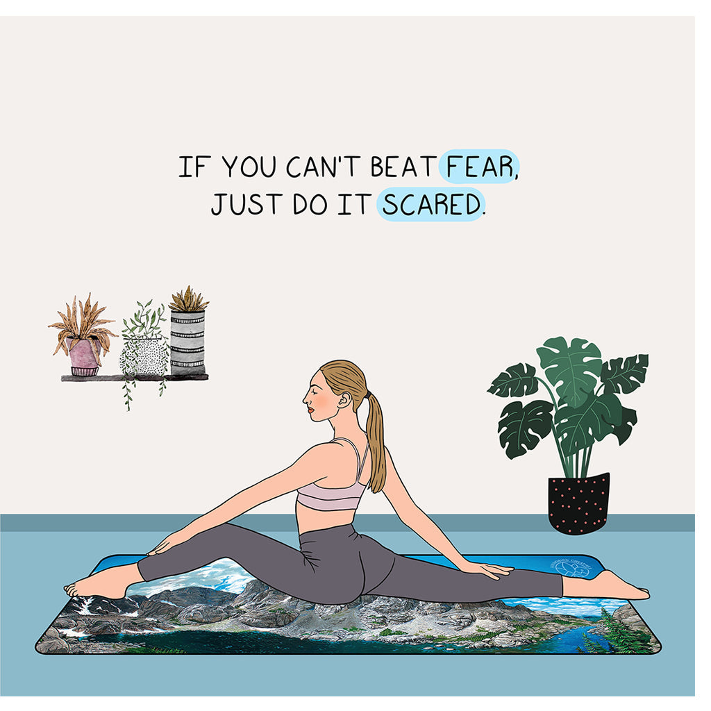 Just do it scared Doodle Card