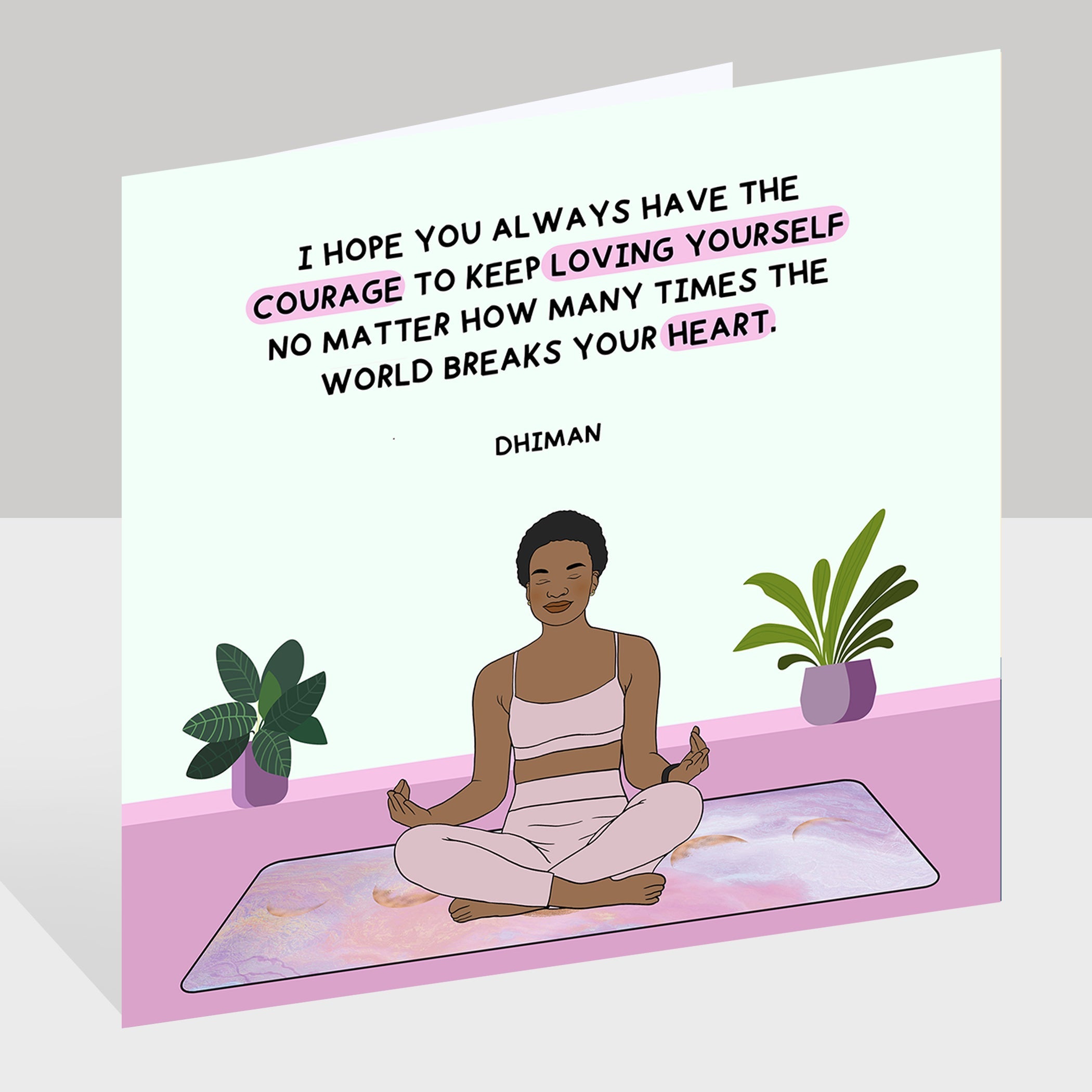 Keep Loving Yourself Doodle Card