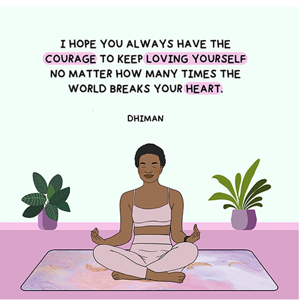Keep Loving Yourself Doodle Card