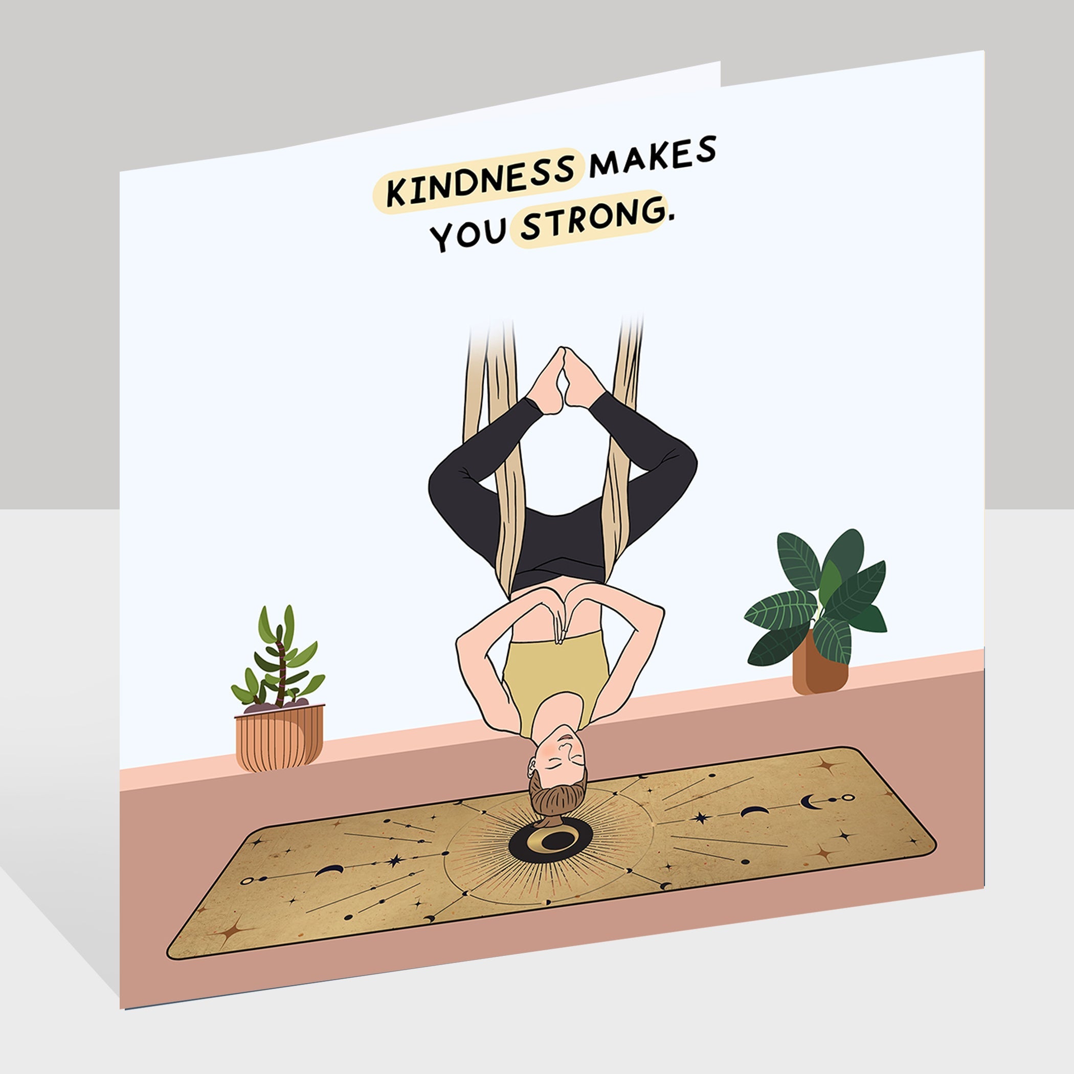 Kindness Makes You Strong Doodle Card