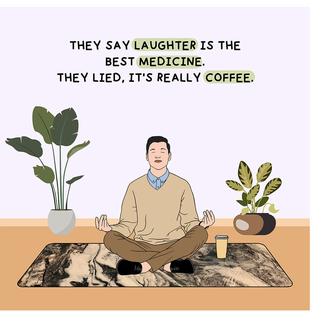 Laughter Is The Best Medicine Doodle Card