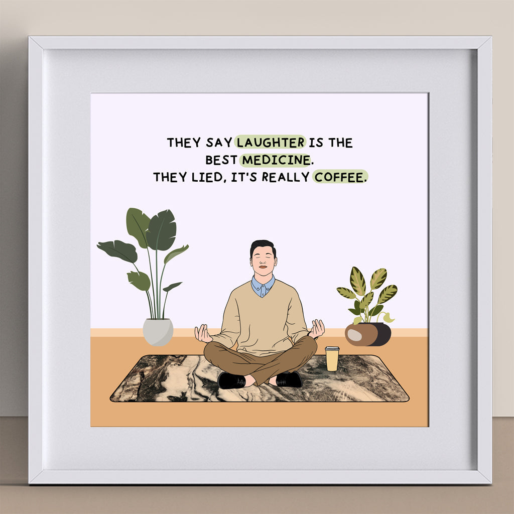 Laughter Is The Best Medicine Doodle Card