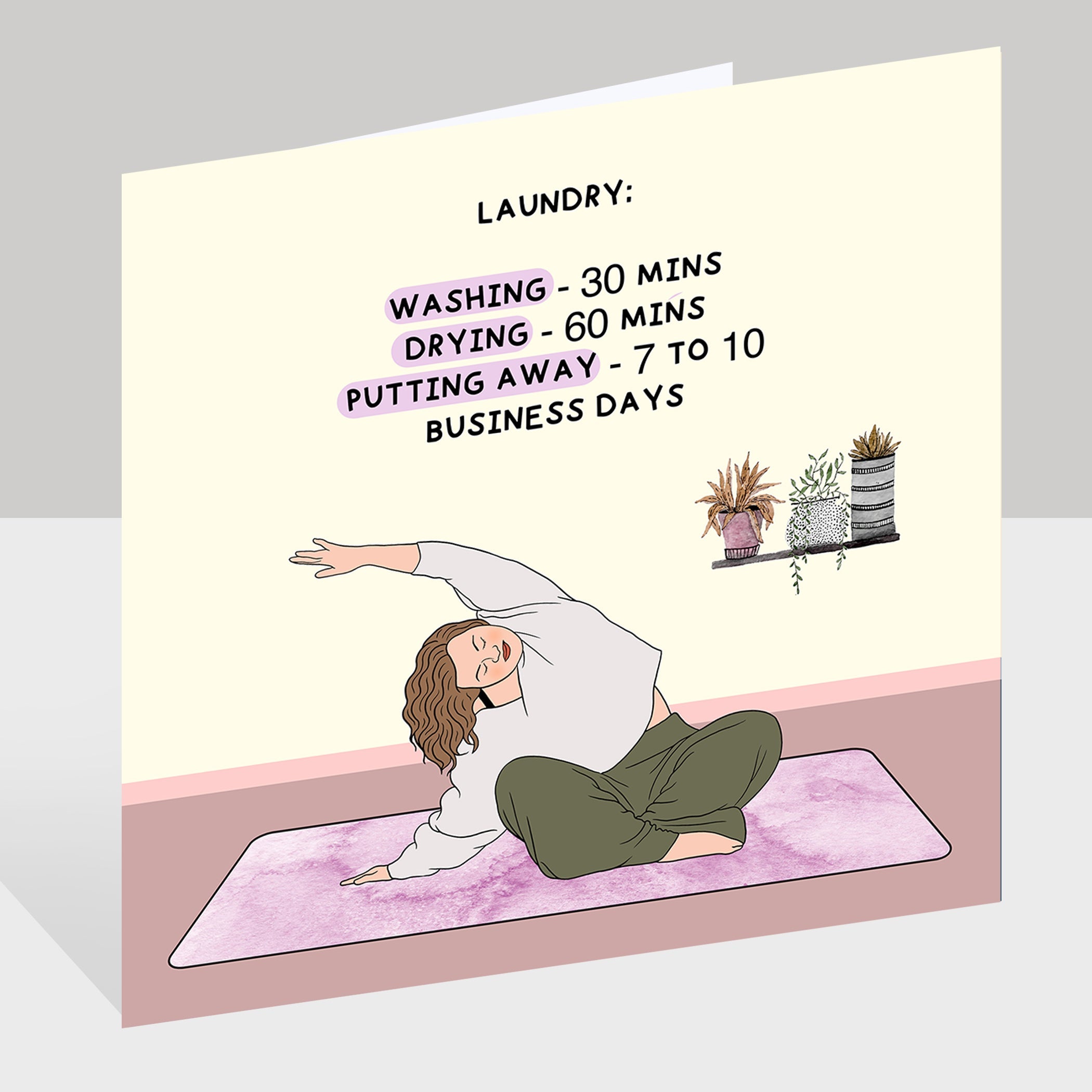 Laundry Doodle Card