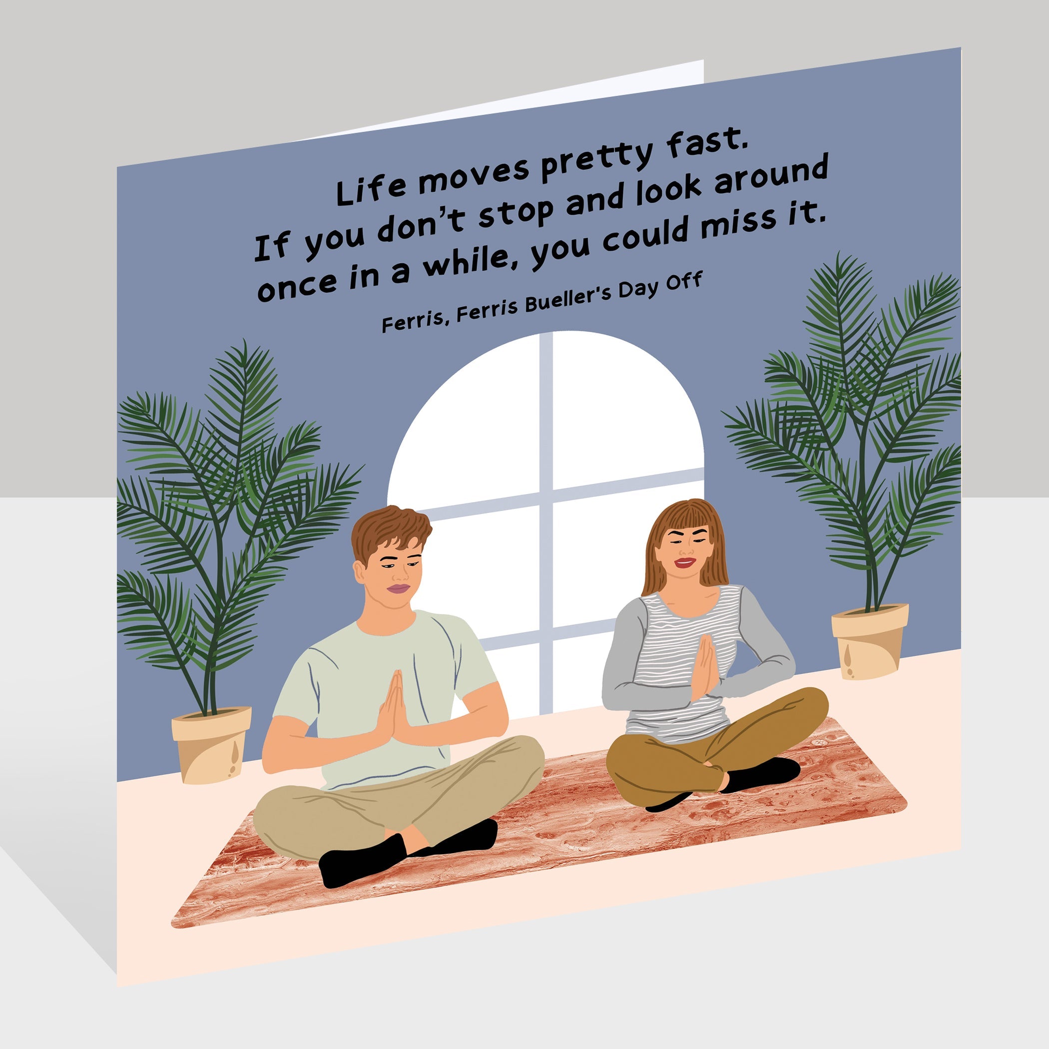Life Moves Pretty Fast Doodle Card