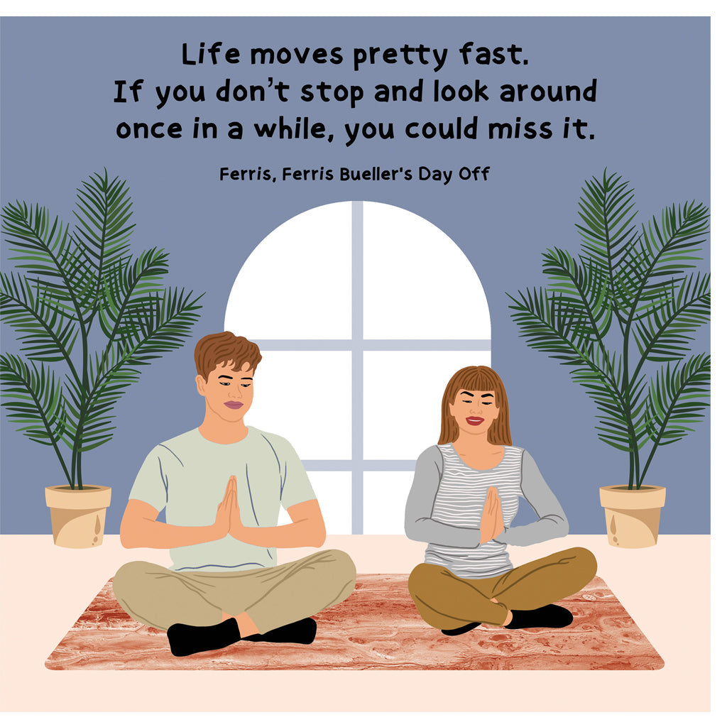 Life Moves Pretty Fast Doodle Card