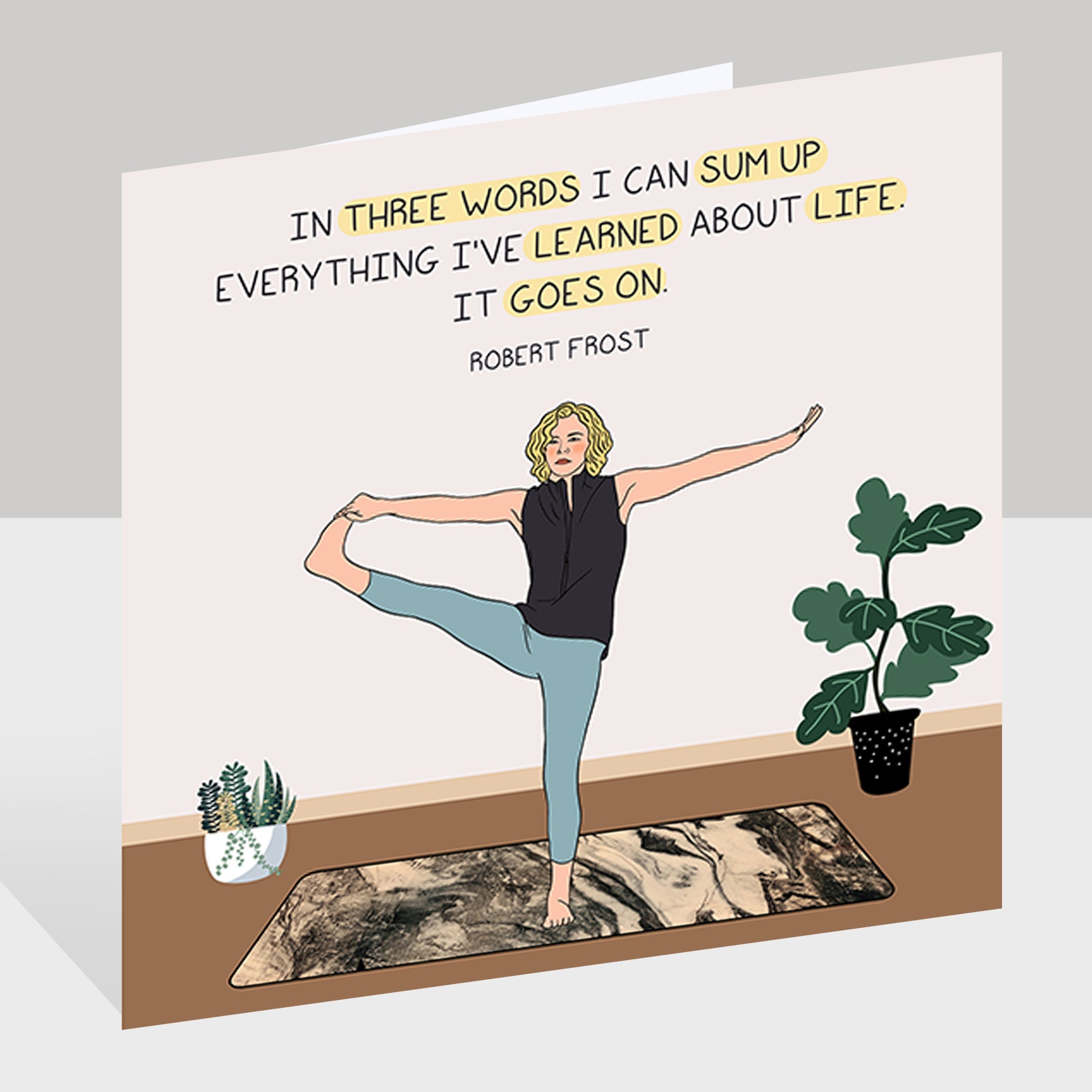 It goes on Doodle Card