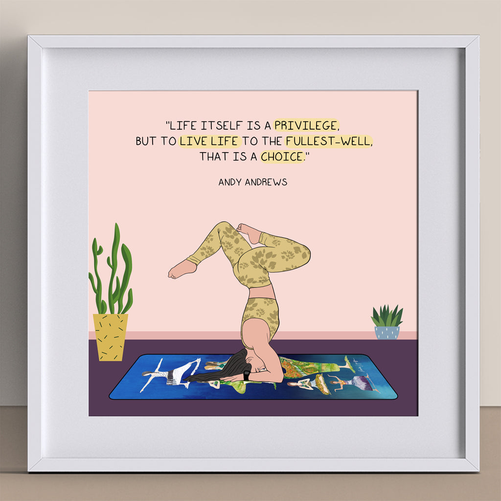 Life Is A Privilege Doodle Card