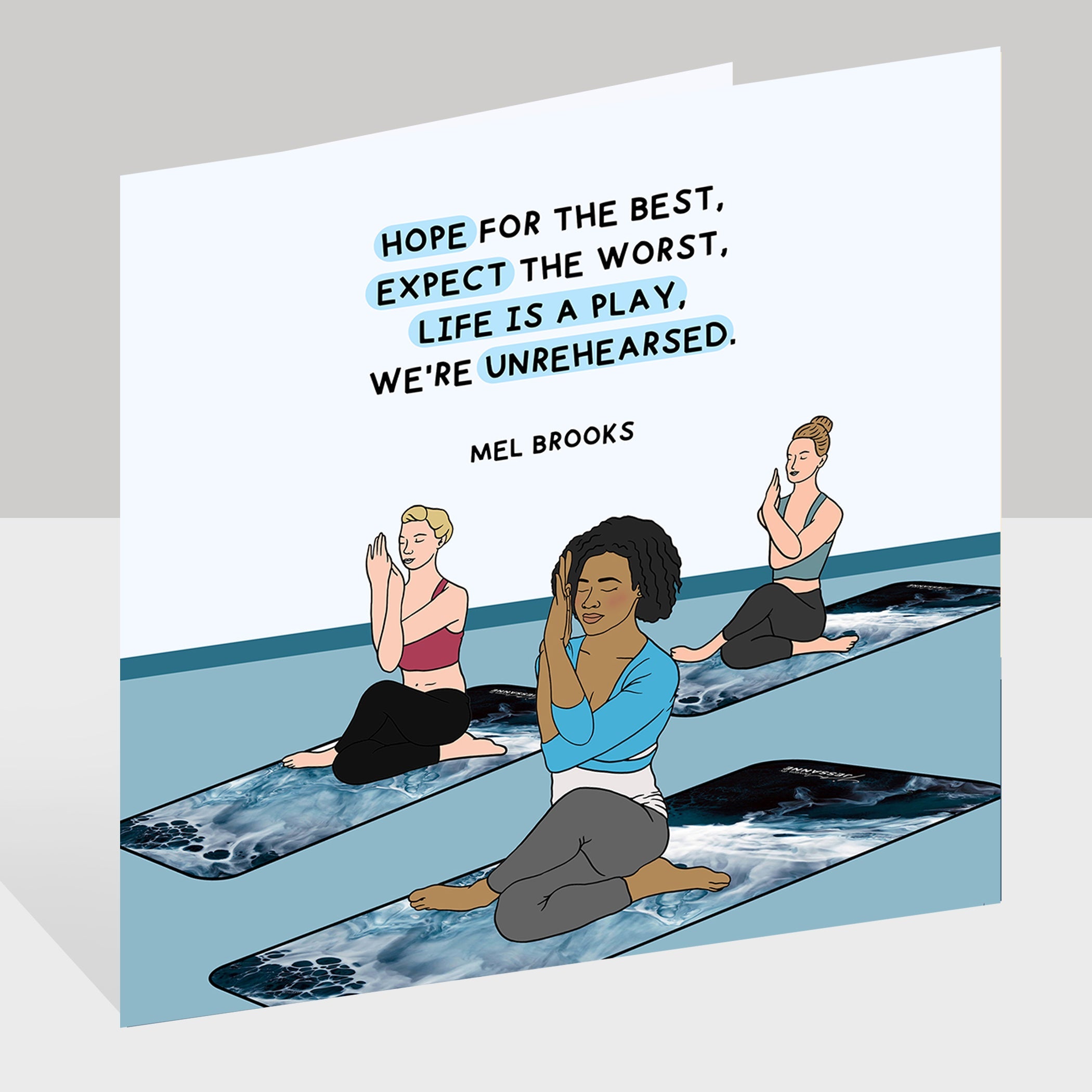 Life Is Like An Unrehearsed Play Doodle Card