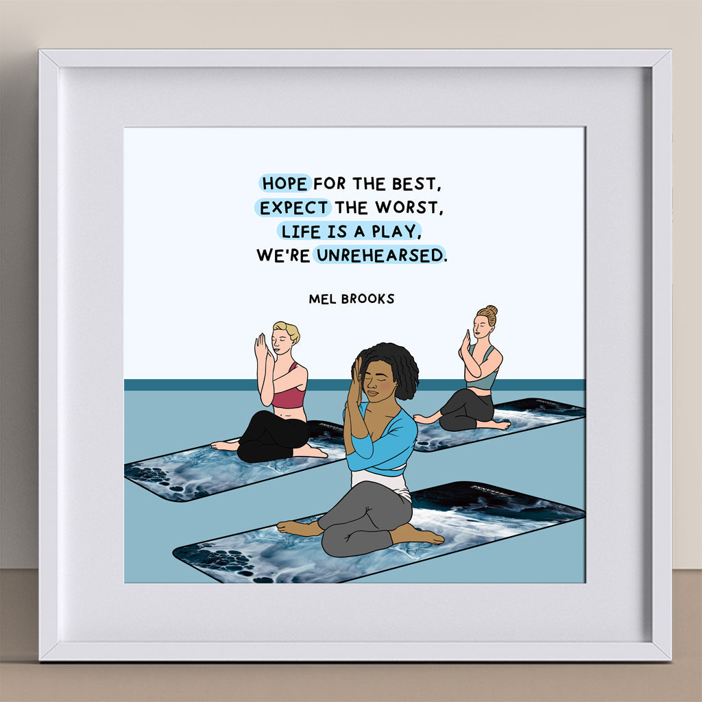 Life Is Like An Unrehearsed Play Doodle Card