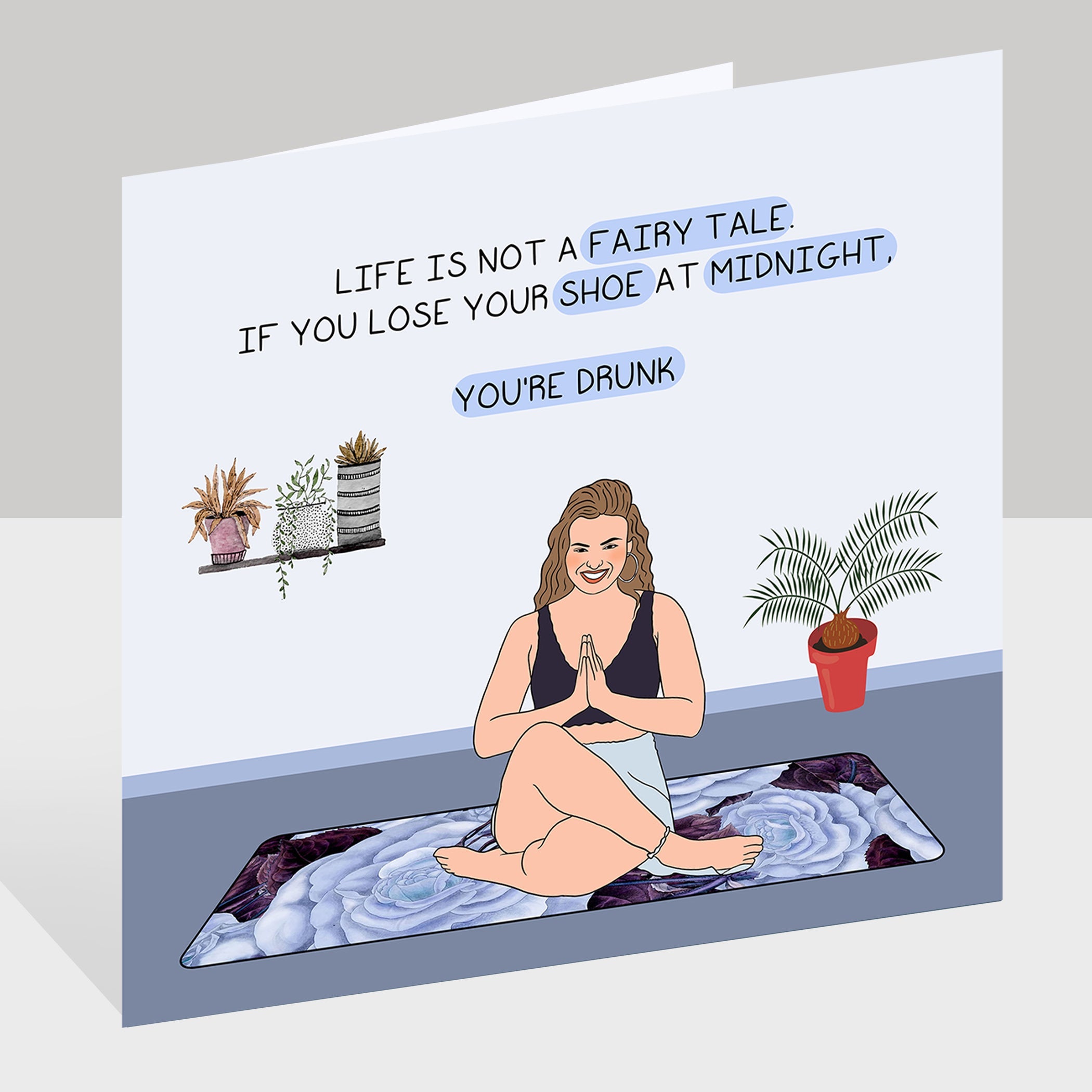 Life is not a fairy tale Doodle Card