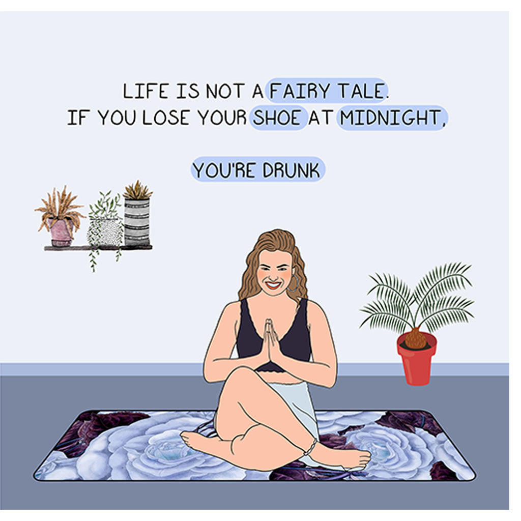 Life is not a fairy tale Doodle Card