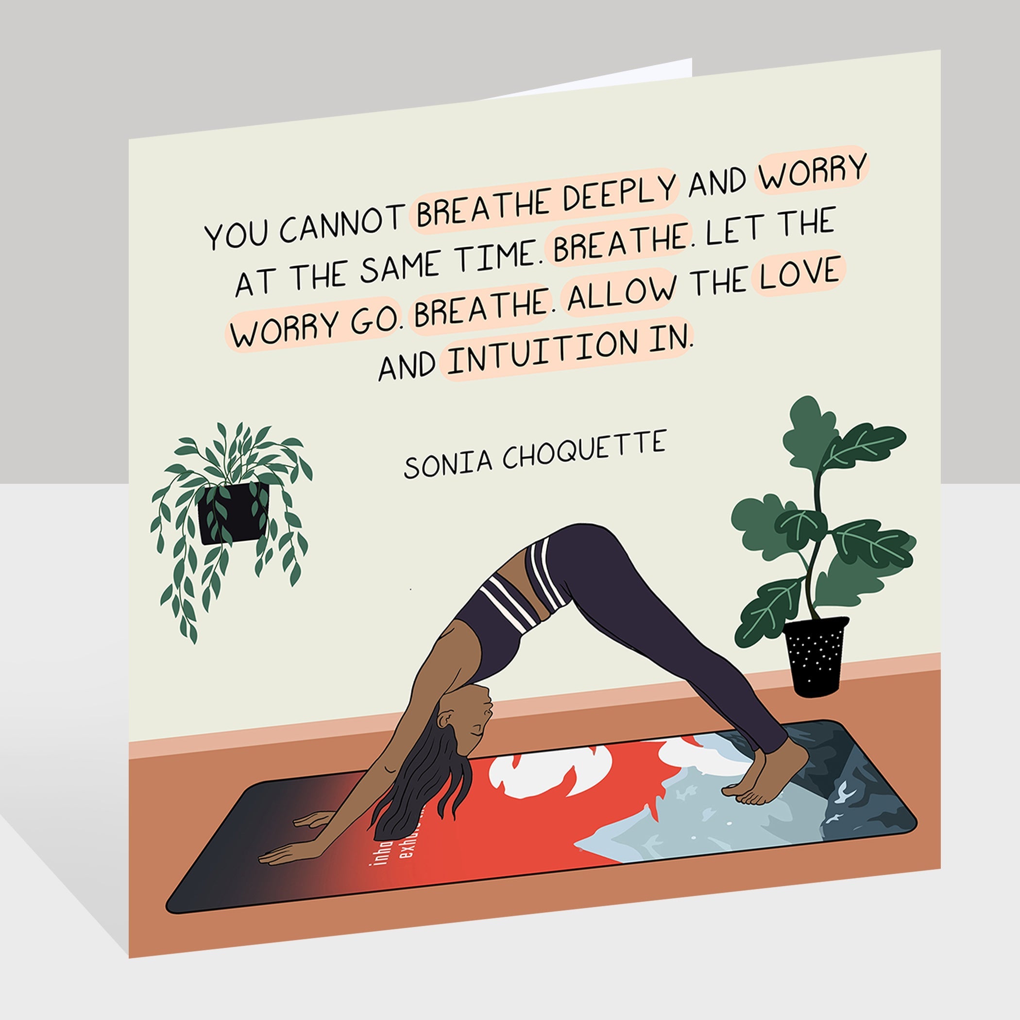 Allow Love and Intuition Doodle Card