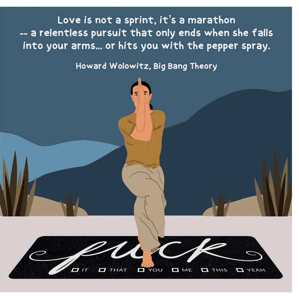 Love Is Not A Sprint Doodle Card