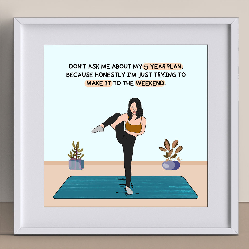 Make It To The Weekend Doodle Card