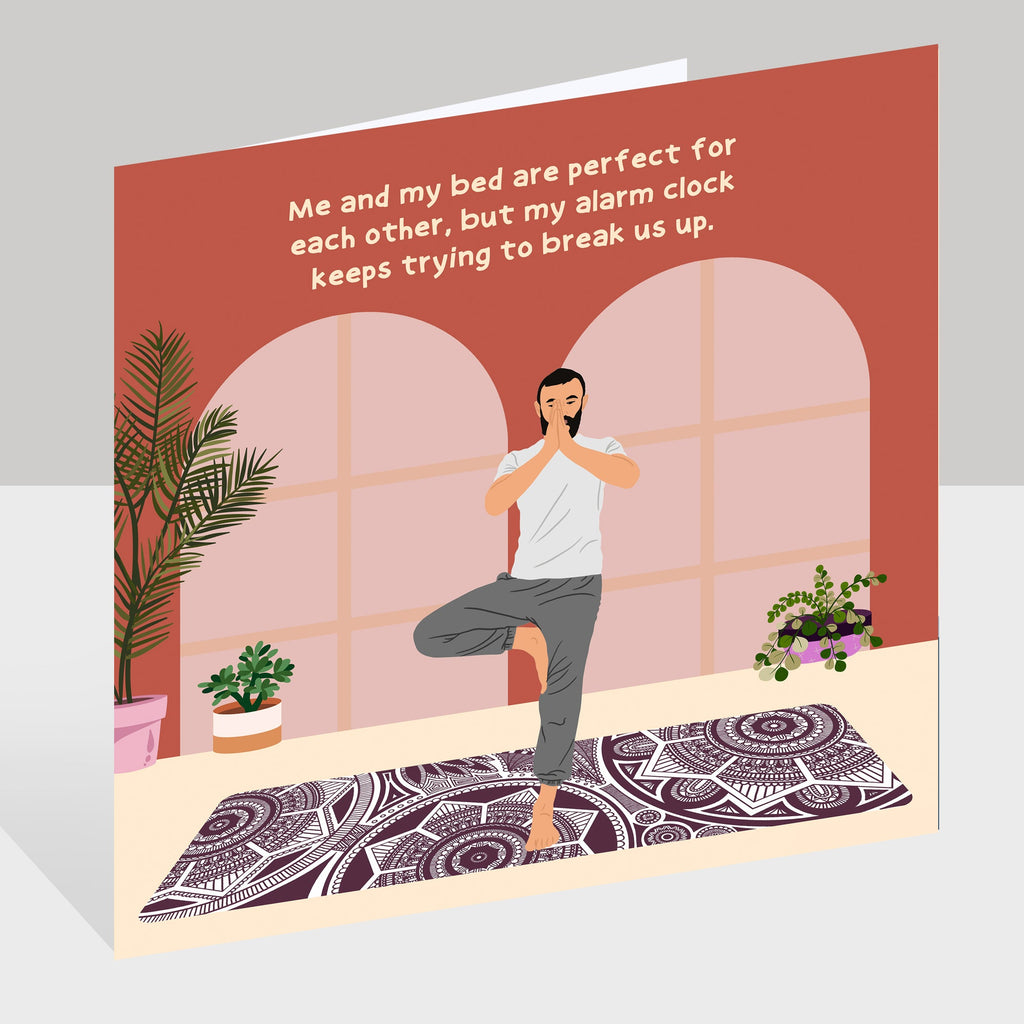 Me And My Bed Doodle Card