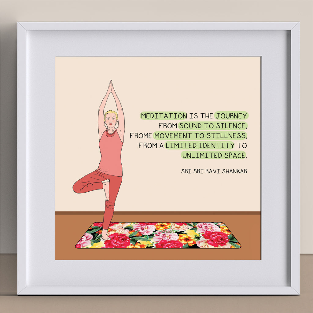 Meditation is the Journey Doodle Card