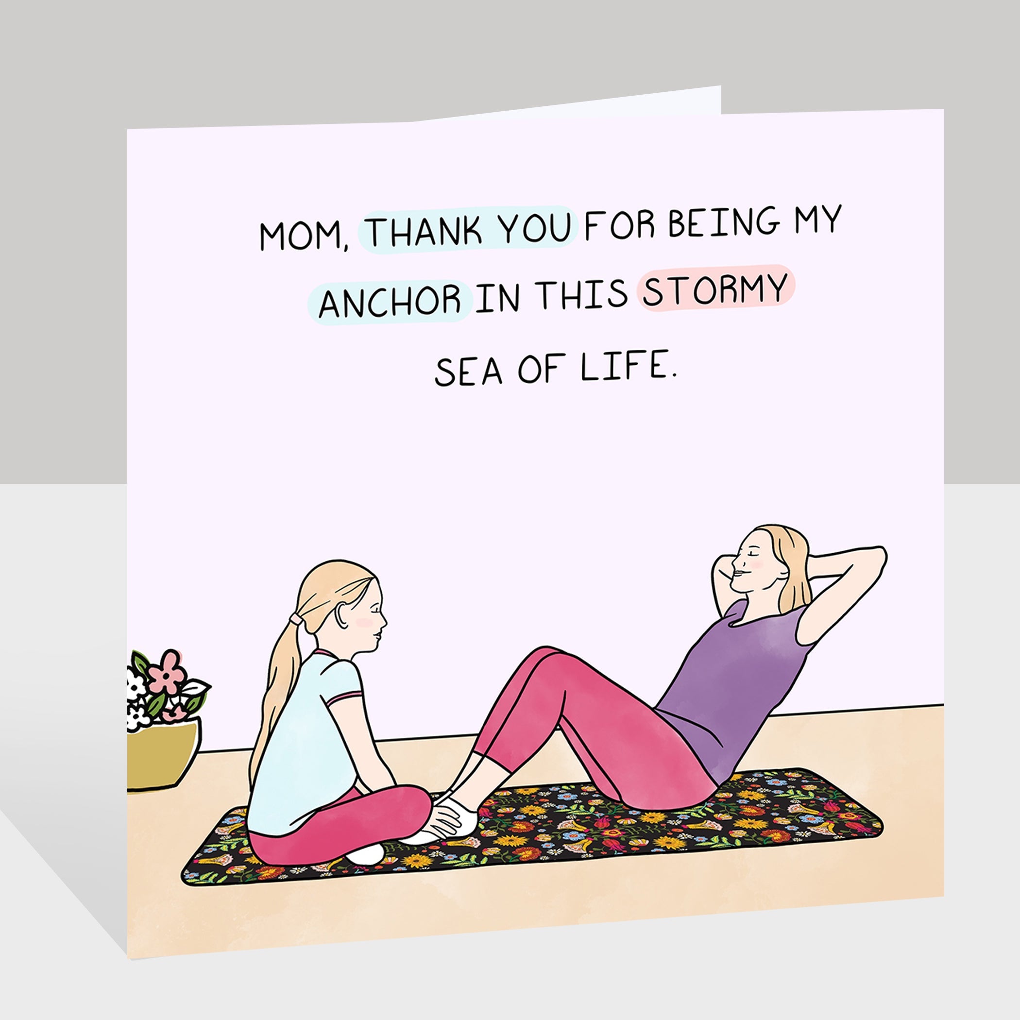 Thanks Mom Doodle Card