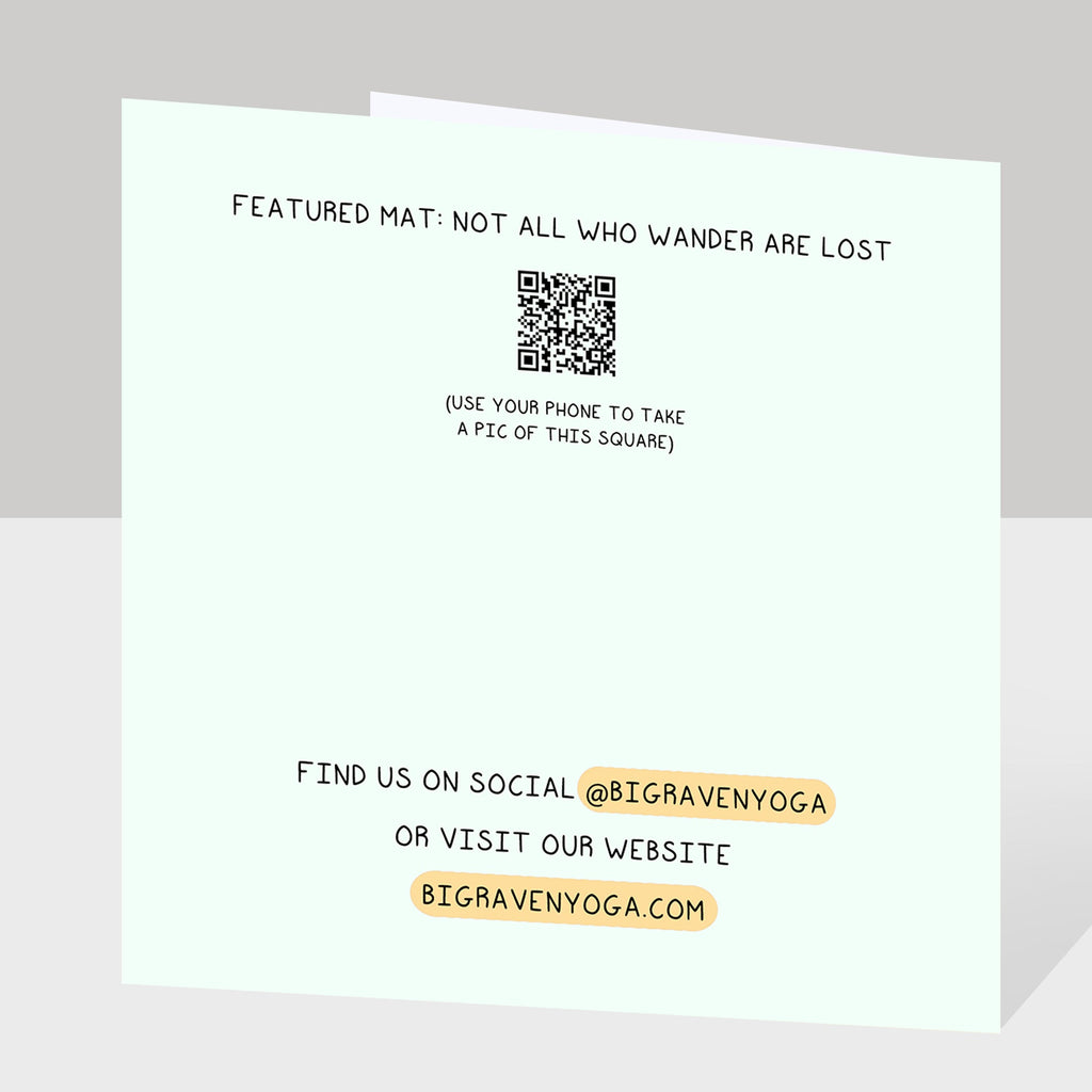 More Practicing Yoga Doodle Card