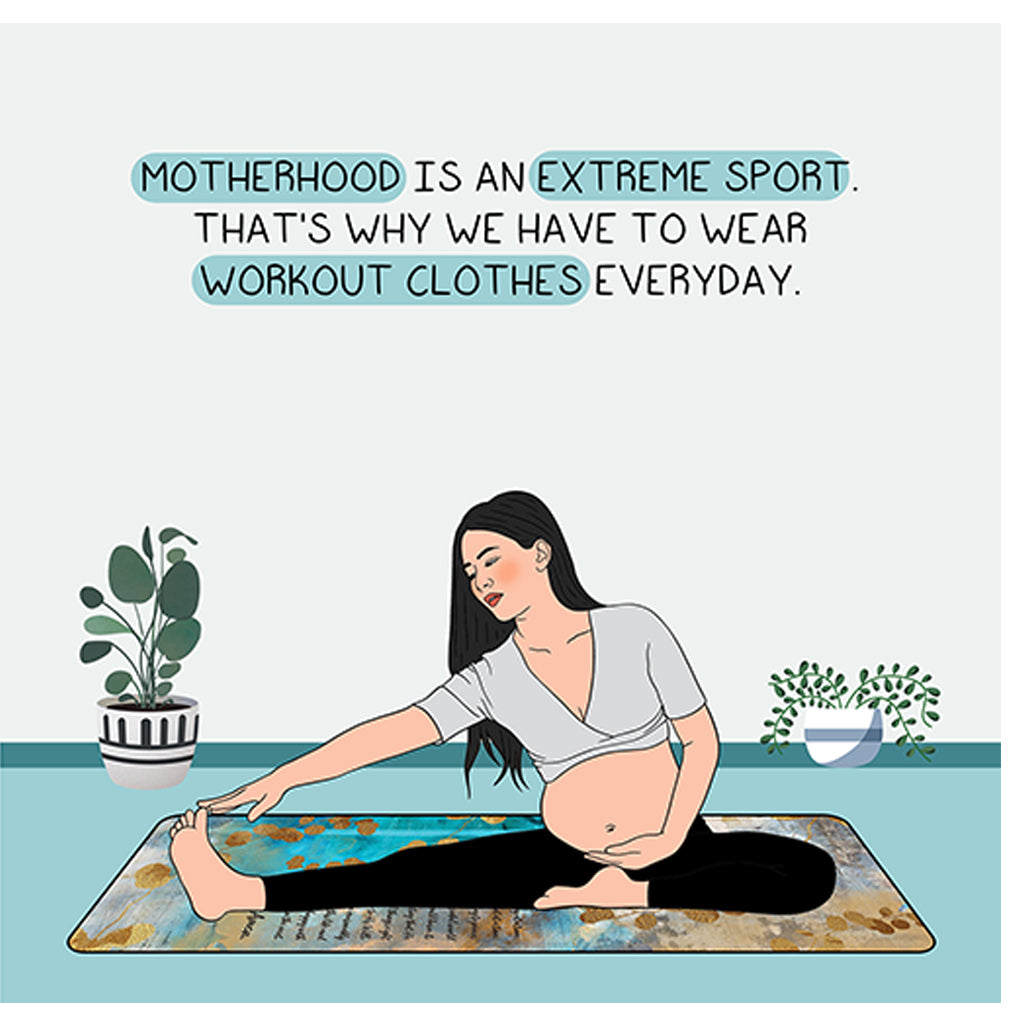 Motherhood is an extreme sport Doodle Card