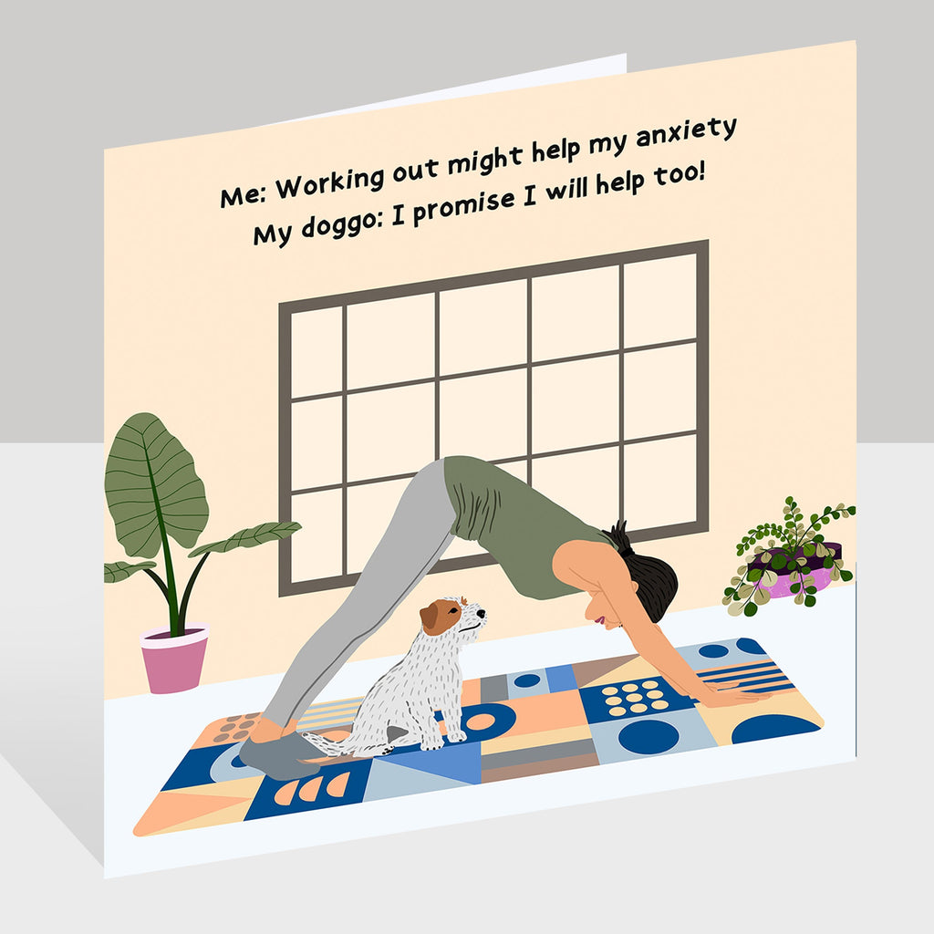 My Dog Will Help Me Doodle Card