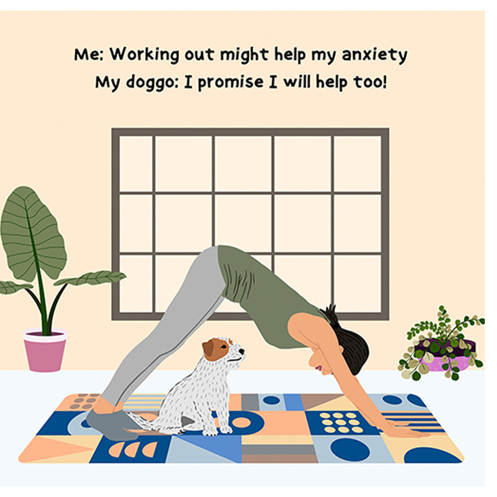 My Dog Will Help Me Doodle Card