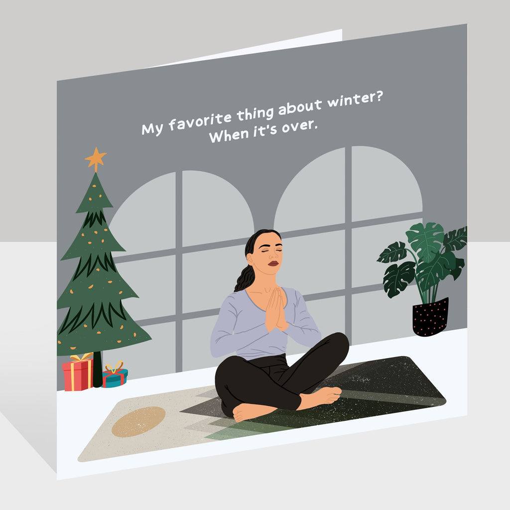 My Favorite Thing About Winter Doodle Card