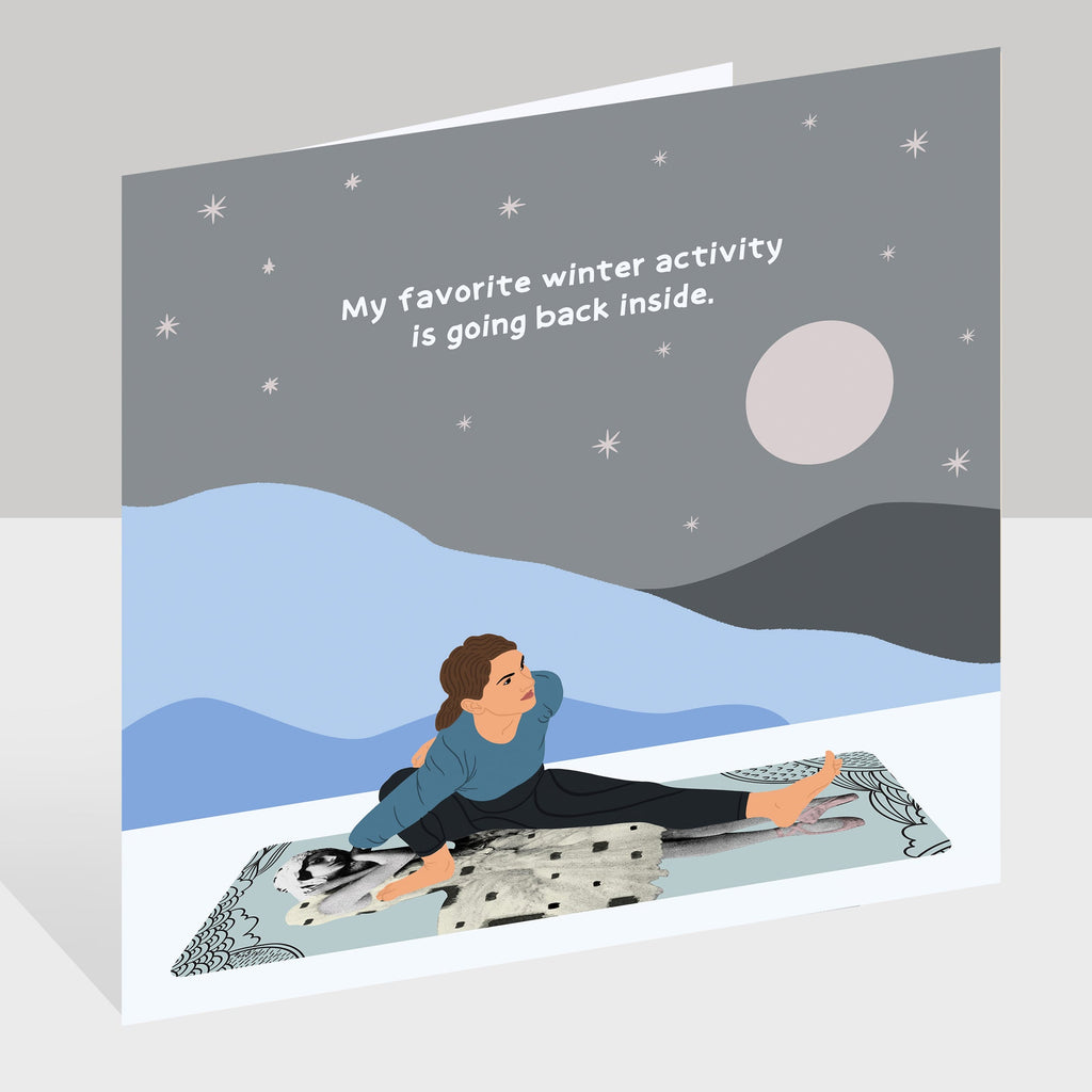 My Favorite Winter Activity Doodle Card