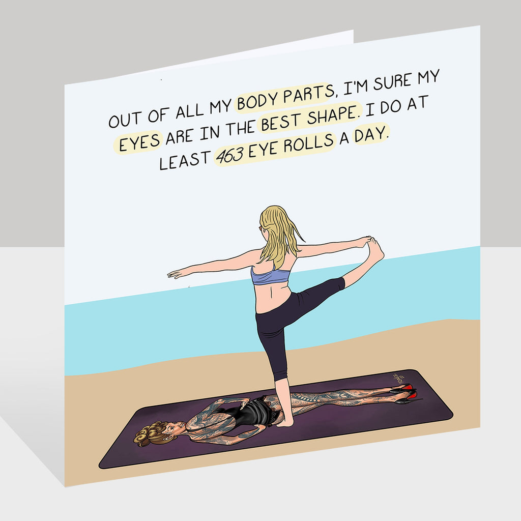 My Eyes Are In The Best Shape Doodle Card