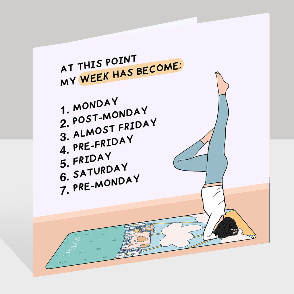 My Week Has Become Doodle Card