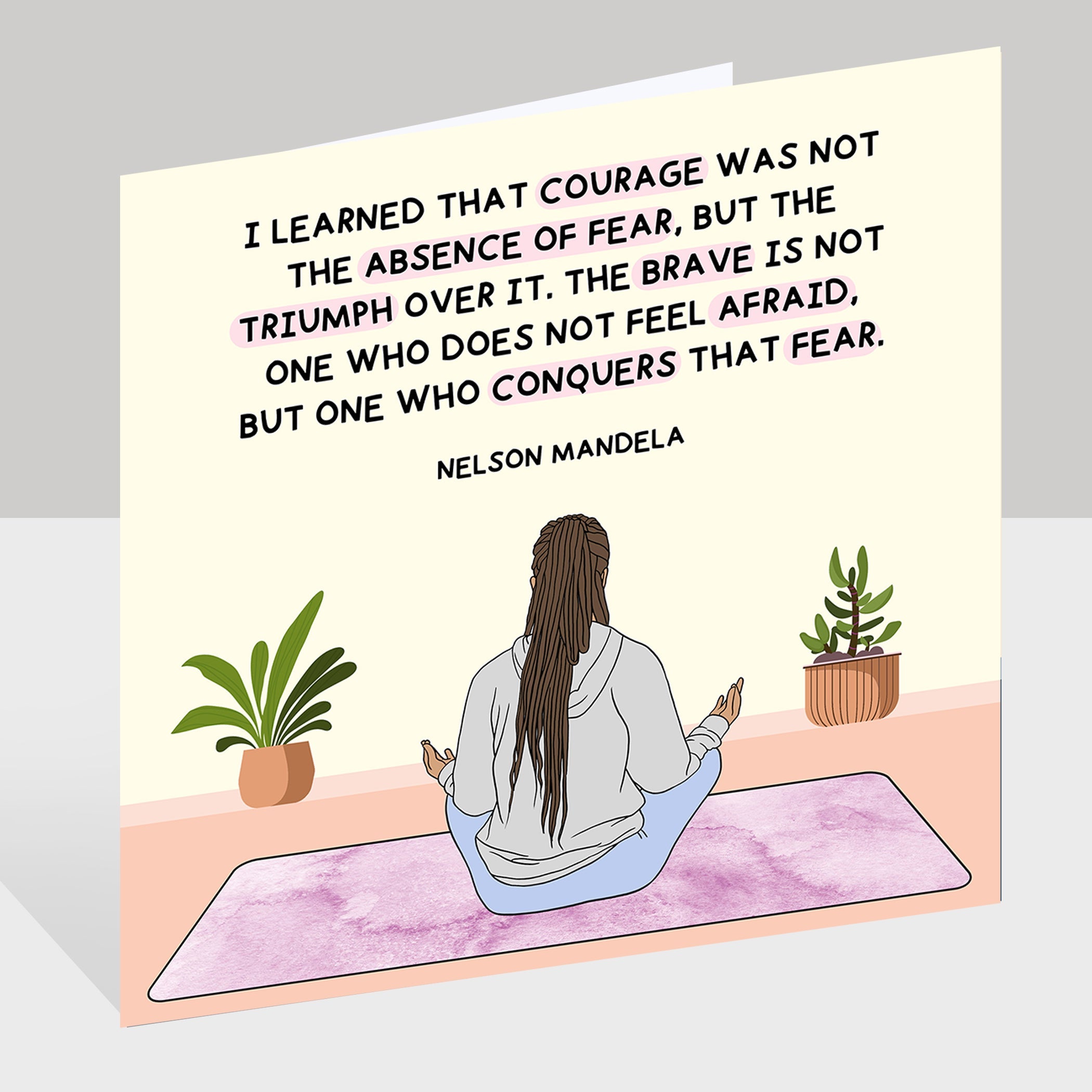 Absence Of Fear Doodle Card