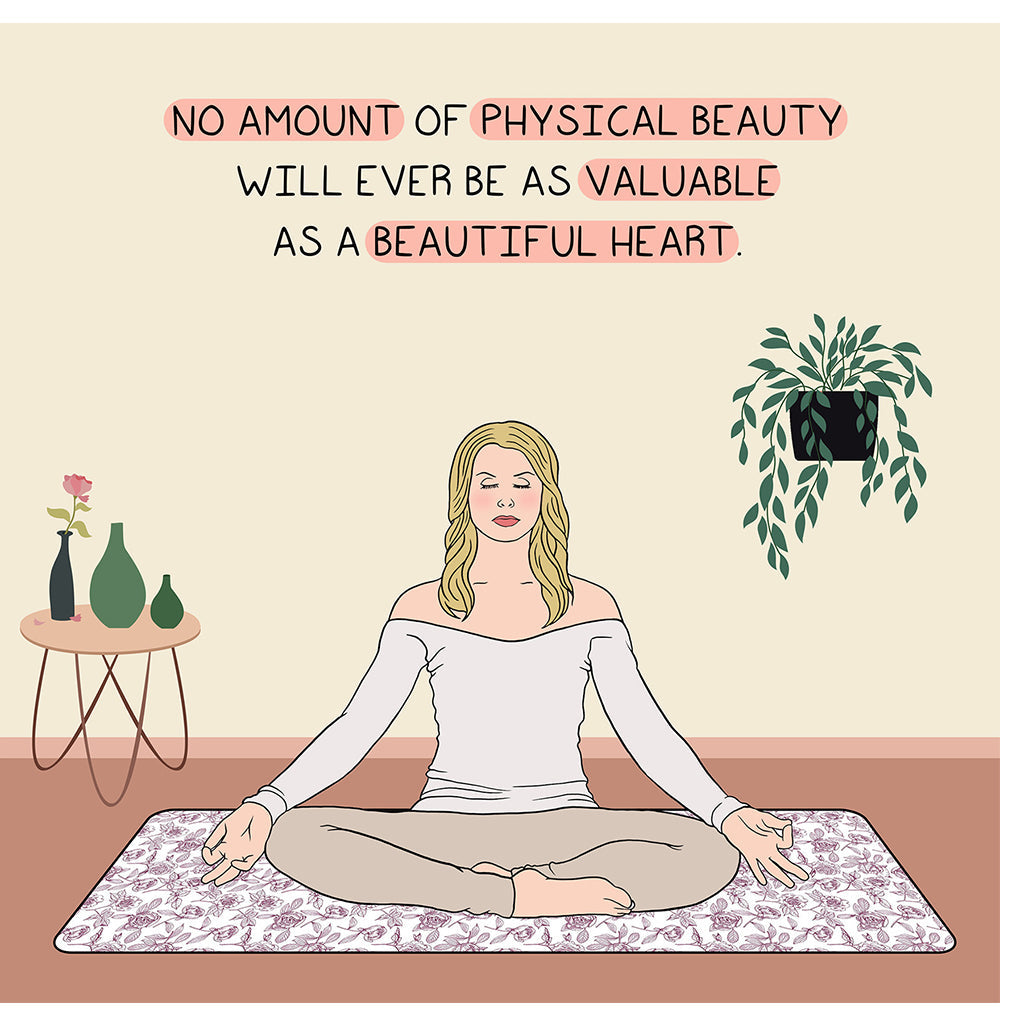 No Amount of Physical Beauty Doodle Card