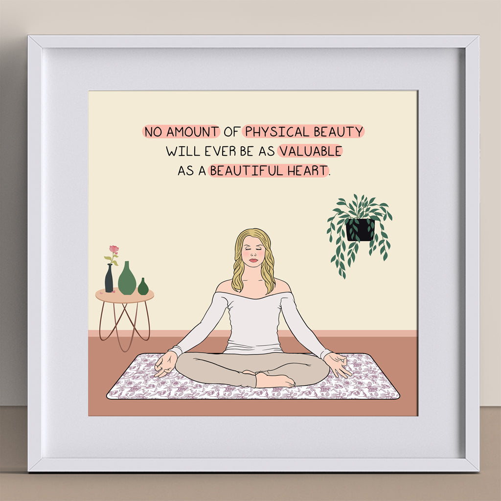 No Amount of Physical Beauty Doodle Card