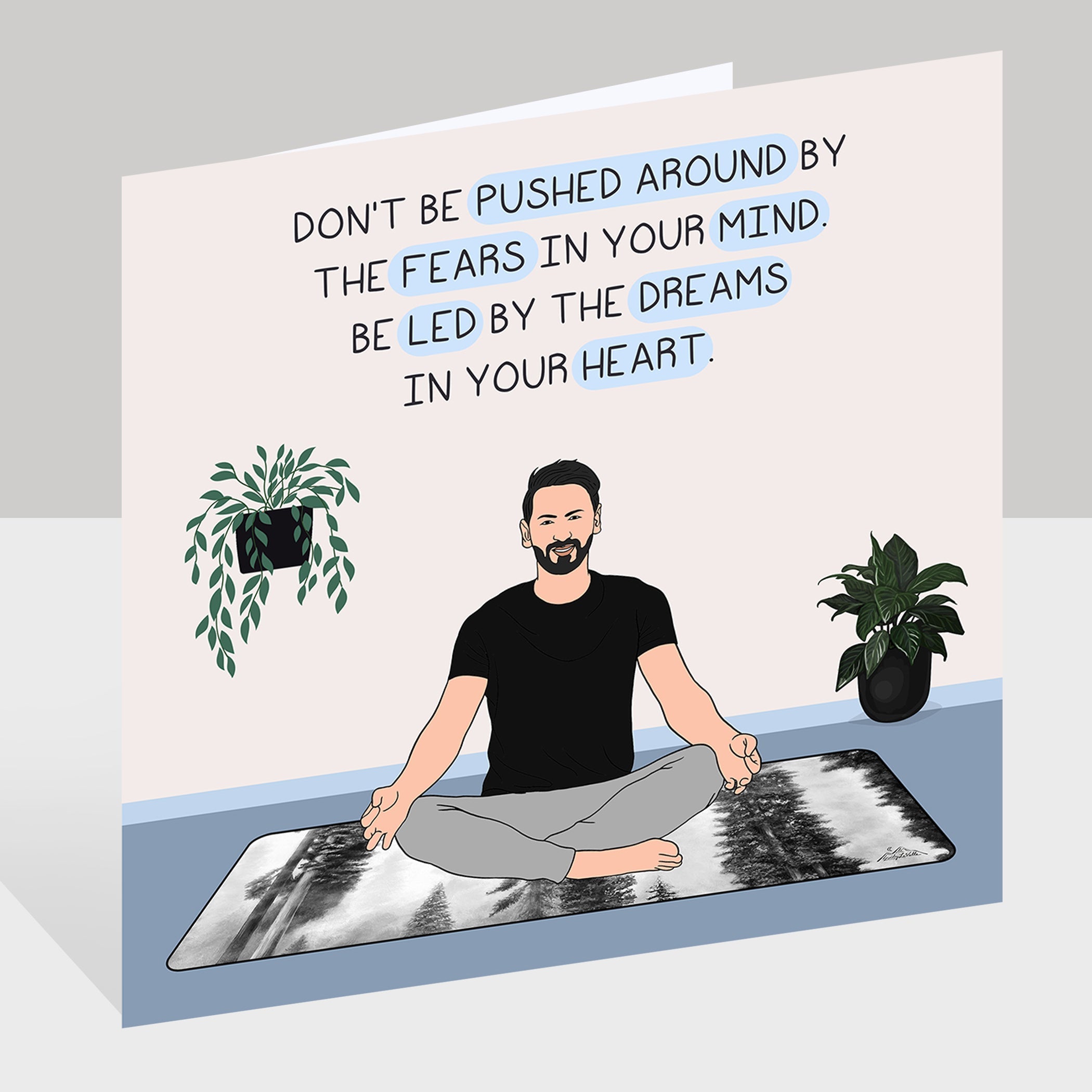 No is a complete sentence Doodle Card