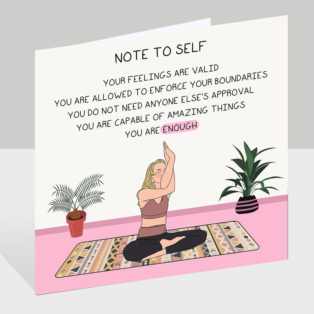 Note to self Doodle Card