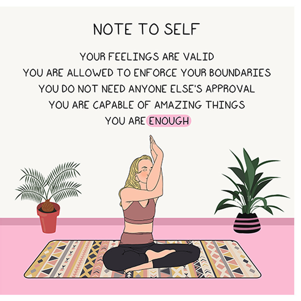 Note to self Doodle Card