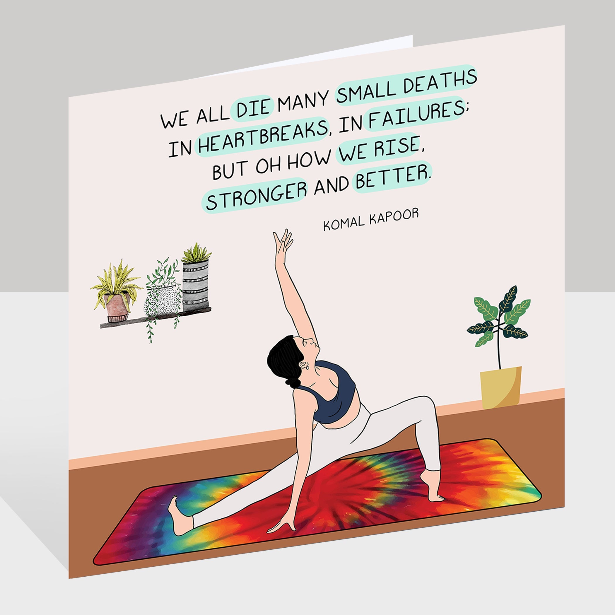 Oh how we rise stronger and better Doodle Card