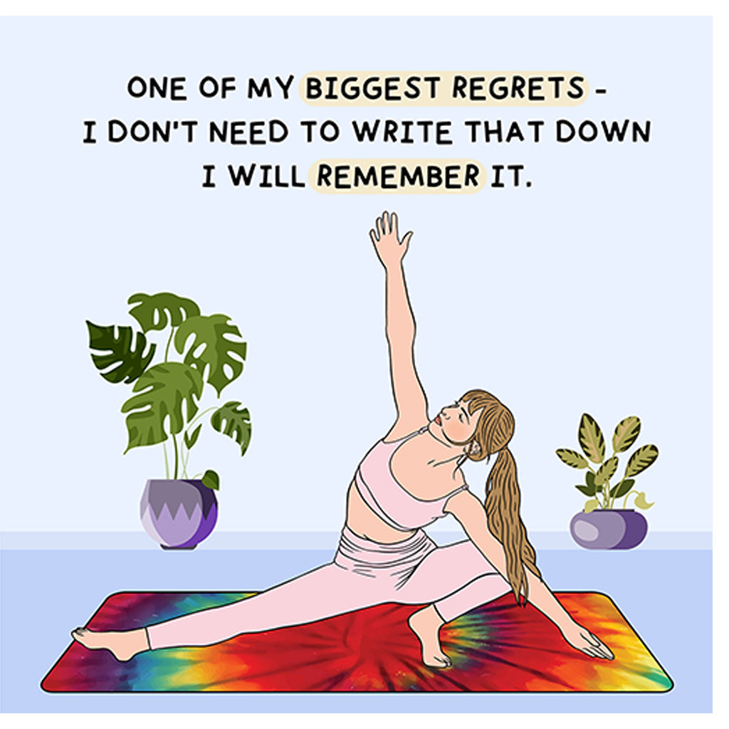 One Of My Biggest Regrets Doodle Card